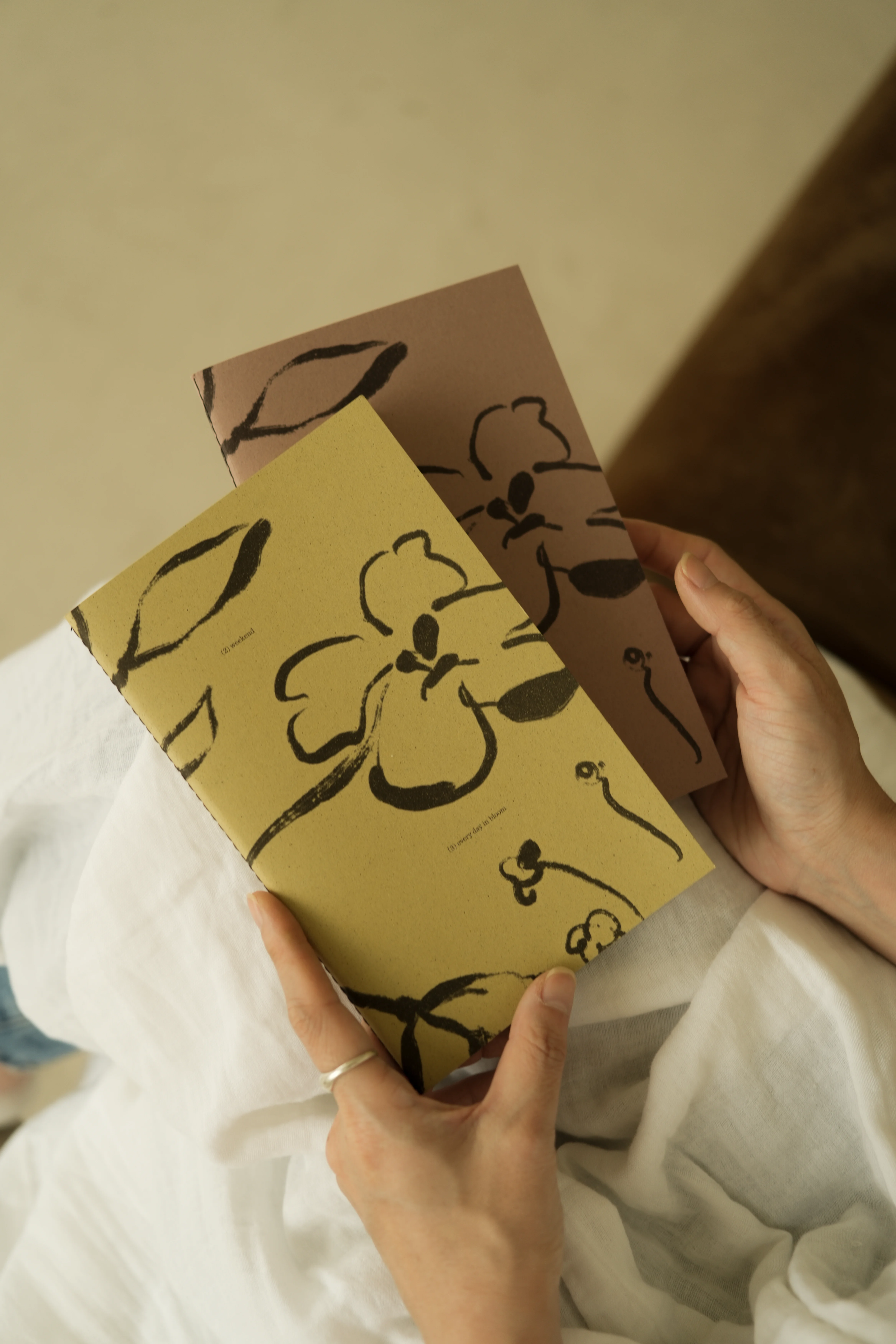 花藝筆記本・橄欖色